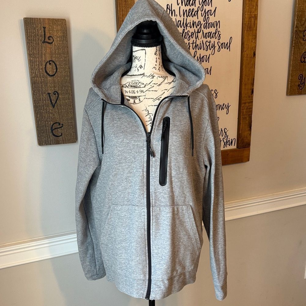 Member's Mark Gray Full Zip Active Hoodie